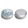 KLOPH Pill Box 3 Compartment Small Pill Case for Purse & Pocket Polar Bears and Seals Round Pill Box Cute Vitamins Fish Oil Supplements Oil Storage Box Portable Pill Containe Travel Gift, Style-2-1 view 3