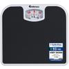 Adamson A21 Analog Scales for Body Weight - Up to 300 LB - New - Anti-Skid Rubber Surface + Large Numbers - Analog Bathroom Scale - Affordable - Durable with 20-Year Assurance - Black view 1