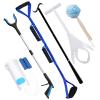 6-Piece Hip Kit, Hip Replacement Kit After Surgery Recovery, Hip Kit for Total Hip Replacement Prime for Seniors with Grabber Tool,Leg Lifter,Sock Aid,Sock Remover,Shoehorn&Dressing Stick,Bath Loofah view 1