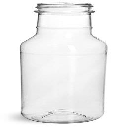 12 oz Clear PET Barbecue Sauce Bottles (Bulk) Caps NOT Included