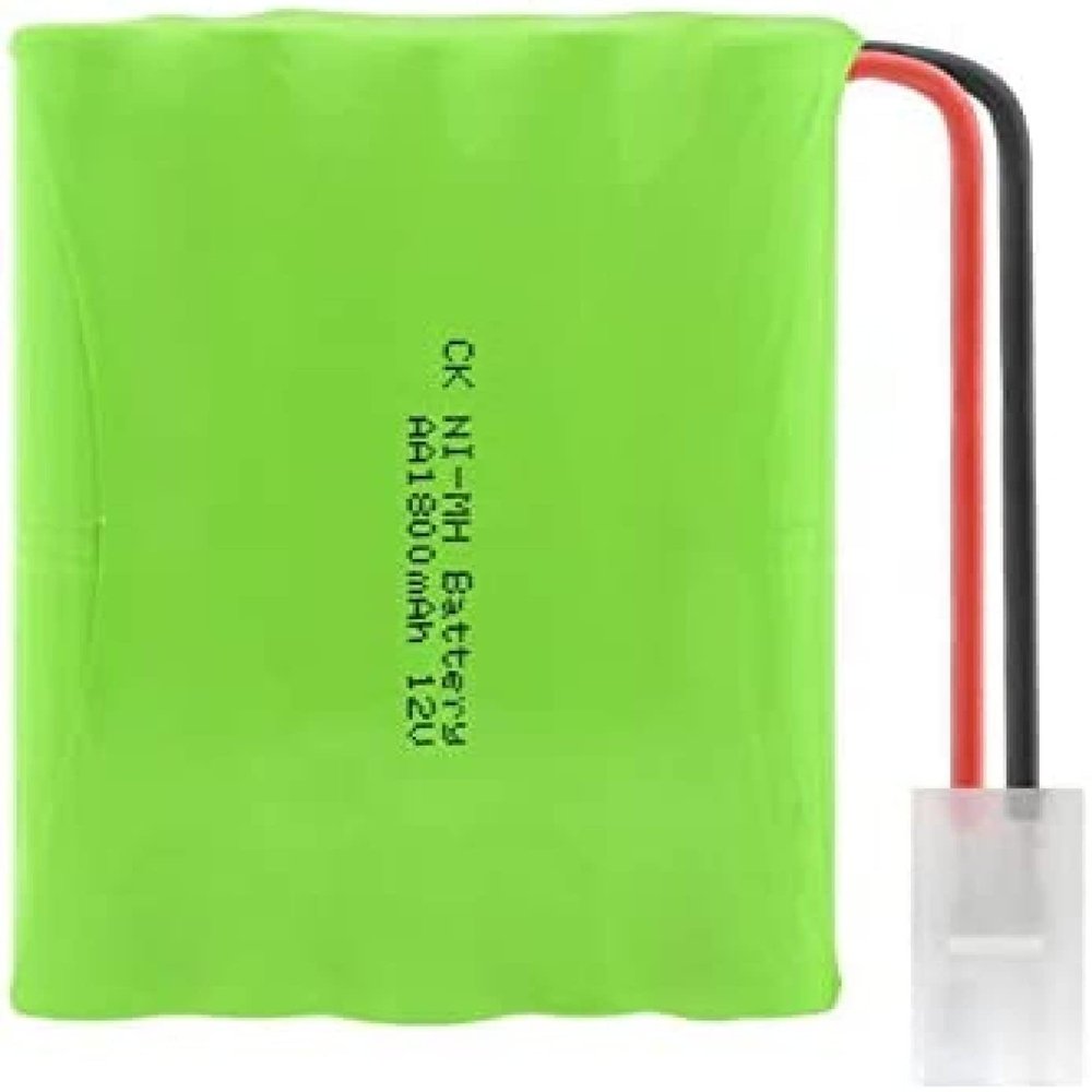 TQIQLSFT 12V 1800mAh AA Ni MH Packs Group, Rechargeable with SM/L6.2 Connector Plug for LED Lamp Lights SMplug,L6.2plug, 1 pcs