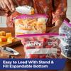 Hefty, 1 Hefty Slider Bags, Quart, 20 CT, 1 Freezer Slider Bags, Quart, 15 CT, 1 Freezer Slider Bags Gallon, 25 CT, 1 Slider Bags Half Gallon, 32 CT (Variety Pack) view 2