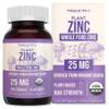 Organic Zinc 25 mg | Whole Food zinc Supplements | Derived from Organic Fruit, Elemental Zinc - Water Extracted, Vegan, GMO-Free - Essential Mineral, Antioxidant, Immune Support, Skin - 60 Servings view 1