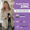 Organic Zinc 25 mg | Whole Food zinc Supplements | Derived from Organic Fruit, Elemental Zinc - Water Extracted, Vegan, GMO-Free - Essential Mineral, Antioxidant, Immune Support, Skin - 60 Servings view 2
