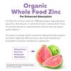 Organic Zinc 25 mg | Whole Food zinc Supplements | Derived from Organic Fruit, Elemental Zinc - Water Extracted, Vegan, GMO-Free - Essential Mineral, Antioxidant, Immune Support, Skin - 60 Servings view 3