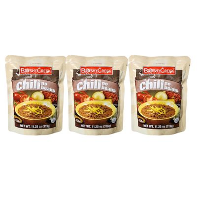 Brushy Creek Chili with NO Beans, 11.25 oz, Pack of 3