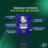 Squeaky Sticks -Active Blend, Talc-Free, All Natural Convenient Single-Use Powder Sachets for Travel, Outdoors & On-the-Go Freshness Relief from Chafing Sweat and Odor (6g X 30 Pack) view 3
