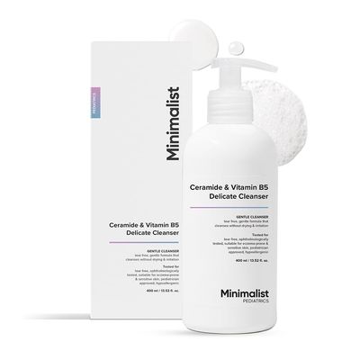 Minimalist Baby Gentle Head to Toe Wash | Tear-free | pH 5.5 | Proven Safe & Pediatrician Approved Baby Wash | Ceramide & Vitamin B5 Delicate Cleanser | 13.52 Fl Oz / 400ml