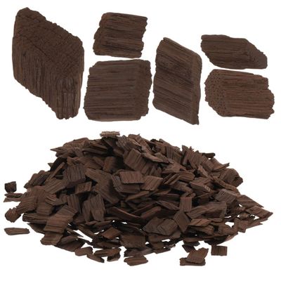 Hoement 2bags Wine Oak Chips French Oak Chips for Home Wine Brewing Toasted Cubes Brandy