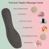 2 Pairs High Heel Inserts, Adhesive Pigskin Sandal Inserts Anti-Slip, 3/4 Cushioning Insoles for Flats Open Toe Shoes, Invisible Insoles for Dress Shoes Pain Relief, Gray L 8.5-11 view 2