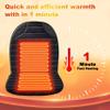 Heated Seat Covers 1 Minute Fast Heating 2 Heat Levels Seat Warmer UL Listed Black view 2