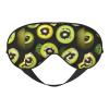 Green Kiwi Unisex Elastic Adjustable Buckle Design Blackout Sleep Eye Mask for Home Travel Yoga Office Nap view 1