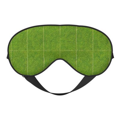 Green Grassland Unisex Elastic Adjustable Buckle Design Blackout Sleep Eye Mask for Home Travel Yoga Office Nap