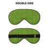 Green Grassland Unisex Elastic Adjustable Buckle Design Blackout Sleep Eye Mask for Home Travel Yoga Office Nap view 2