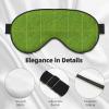Green Grassland Unisex Elastic Adjustable Buckle Design Blackout Sleep Eye Mask for Home Travel Yoga Office Nap view 4