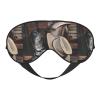 Cowboy Black Hat Western Boots Unisex Elastic Adjustable Buckle Design Blackout Sleep Eye Mask for Home Travel Yoga Office Nap view 1