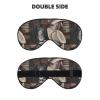 Cowboy Black Hat Western Boots Unisex Elastic Adjustable Buckle Design Blackout Sleep Eye Mask for Home Travel Yoga Office Nap view 2