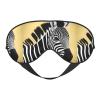 Black and White Zebra Unisex Elastic Adjustable Buckle Design Blackout Sleep Eye Mask for Home Travel Yoga Office Nap view 1