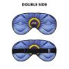 Flower Heart Bee Unisex Elastic Adjustable Buckle Design Blackout Sleep Eye Mask for Home Travel Yoga Office Nap view 2