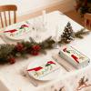 200Pcs Merry Christmas Paper Guest Napkins Santa Claus Bathroom Napkins Xmas Winter Disposable Guest Hand Towel Napkin for Home Party Supplies view 4