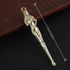 Ximimark 12 pcs Vintage Brass Dragon Ear Spoon - Intricately Carved Ear Cleaning Tool with Safe Wax Remover, Fashionable Keychain Pendant view 2
