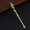 Ximimark 12 pcs Vintage Brass Dragon Ear Spoon - Intricately Carved Ear Cleaning Tool with Safe Wax Remover, Fashionable Keychain Pendant view 3