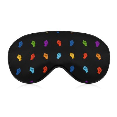 LGBTQ Pride Mouth Rainbow Gay Sleep Mask Comfortable Adjustable Eyeshade Night Blindfold Cover for Sleeping Travel Women Men