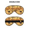 African Grassland Animals Unisex Elastic Adjustable Buckle Design Blackout Sleep Eye Mask for Home Travel Yoga Office Nap view 2
