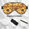 African Grassland Animals Unisex Elastic Adjustable Buckle Design Blackout Sleep Eye Mask for Home Travel Yoga Office Nap view 4