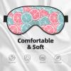 Blue Citrus Slices Unisex Elastic Adjustable Buckle Design Blackout Sleep Eye Mask for Home Travel Yoga Office Nap view 3