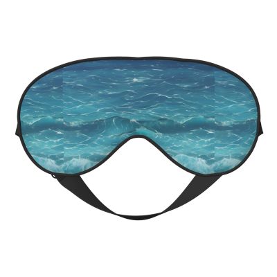 MYGANN The Deep Blue Sea Unisex Elastic Adjustable Buckle Design Blackout Sleep Eye Mask for Home Travel Yoga Office Nap