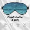 MYGANN The Deep Blue Sea Unisex Elastic Adjustable Buckle Design Blackout Sleep Eye Mask for Home Travel Yoga Office Nap view 3