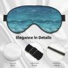 MYGANN The Deep Blue Sea Unisex Elastic Adjustable Buckle Design Blackout Sleep Eye Mask for Home Travel Yoga Office Nap view 4