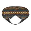 African Tribal Ethnic Texture Unisex Elastic Adjustable Buckle Design Blackout Sleep Eye Mask for Home Travel Yoga Office Nap view 1
