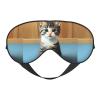 Bedroom Kitten Unisex Elastic Adjustable Buckle Design Blackout Sleep Eye Mask for Home Travel Yoga Office Nap view 1