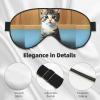 Bedroom Kitten Unisex Elastic Adjustable Buckle Design Blackout Sleep Eye Mask for Home Travel Yoga Office Nap view 4