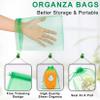 ANZNKU Organza Bags 6x9 Inch, 50 Pack Gift Bags for Saint Patrick's Day Party Favor Mesh Bag Jewelry Pouches Drawstring(Christmas Green) view 3