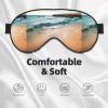 Beach Scenery Unisex Elastic Adjustable Buckle Design Blackout Sleep Eye Mask for Home Travel Yoga Office Nap view 3