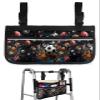 Anzona Sports Wheelchair Side Bag Walker Bag, Football Basketball Baseball Ball Games Wheelchair Accessories Armrest Pouch, Organizer Storage Bag for Walkers, Rollators, Scooters, 7.3''x13'' view 1
