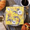 Bringsine 100-ct 13x13 Yellow Floral Beverage Disposable Paper Luncheon Napkins,Servilletas Printed Cocktail Flower Napkin for Art,Dinner,Wedding Bridal,Baby Shower Birthday Restaurant view 4