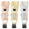 4 in 1 Cup Lid Cleaning Brush,2024 New Cute Rabbit Shaped Multifunctional Cleaning Brush for Bottle Gap Tight Spaces Cup,Portable Cup Mouth Scrubber Lid Crevice Cleaner Brushes view 1