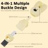 4 in 1 Cup Lid Cleaning Brush,2024 New Cute Rabbit Shaped Multifunctional Cleaning Brush for Bottle Gap Tight Spaces Cup,Portable Cup Mouth Scrubber Lid Crevice Cleaner Brushes view 3