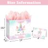 13" Large Unicorn Birthday Gift Bag with Card and Tissue Paper for Baby Girls and Kids Birthday (13in Pink) view 2