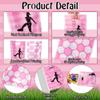ArianQicult Soccer Party Favor Bags - 50Pcs Pink Football Goody Candy Treat Gift Bags, Sport Themed Party Decorations for Adult Kid Boy Girl Birthday Outdoor Sports Team Games Events Holiday Supplies view 3