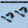 Acefrog 2 Pairs Upgraded Nose Pads for Oakley EV Zero Path OO9308, EV Zero Pitch OO9383 OO9388, EV Zero Range OO9327 OO9337, EV Zero Series Sunglass, Push-in Nose Piece Replacement, Black, Anti-Slip view 3