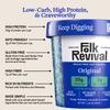 Folk Revival Original Keto Instant 'Oatmeal' - 20g Protein, 3g Net Carbs, High Fiber, Non GMO, Gluten Free, Made with Acorns - 12 Cups Per Case view 2