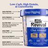 Folk Revival Chai Almond Keto Instant 'Oatmeal' - 20g Protein, 4g Net Carbs, High Fiber, Non GMO, Gluten Free, Made with Acorns - 12 Cups Per Case view 2