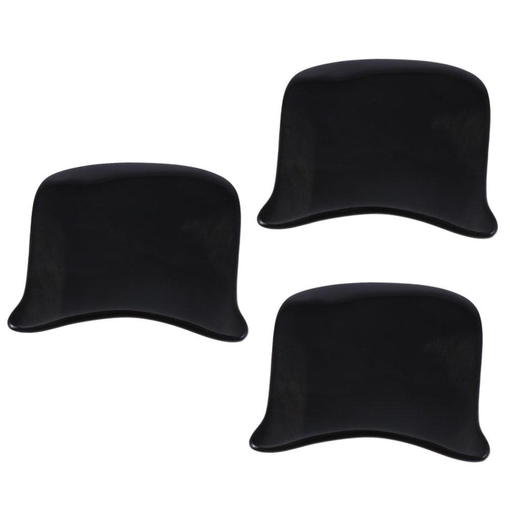 FOMIYES 3pcs Gua Massage Tool Large Buffalo Horn Scraping Board for Full Body Relaxation for Self-Care and Wellness for Mother Day and Birthdays