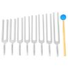 Brilluxa Tuning Forks Healing Set, 8-Piece Aluminum Neurological Sound Therapy, 256-512 Hz Frequency, for Yoga and Wellness view 4