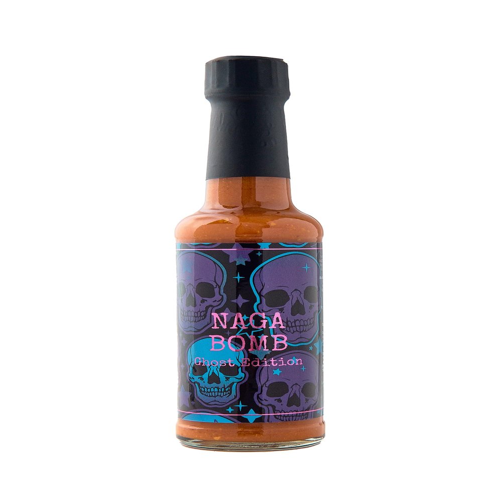 Big Ginger Sauce Co Naga Bomb Ghost Edition Hot Sauce Chilli Pepper Sauce Bottle 150ml